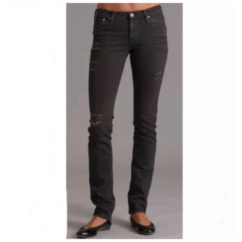 AG ADRIANO GOLDSCHMIED | Ripped Straight Leg Jeans | 28 - Picture 1 of 5